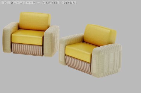 sofav3 3D Model .c4d .max .obj .3ds .fbx .stl .blend 