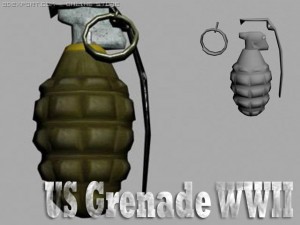 us grenade Modelo 3D