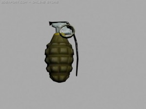 us grenade Model 3D