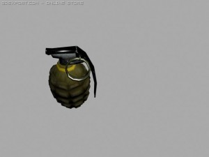 us grenade Model 3D