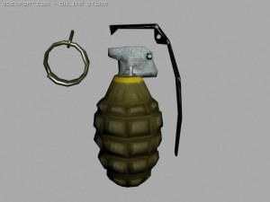 us grenade Model 3D
