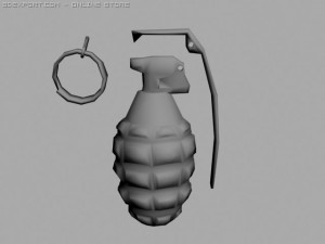 us grenade Model 3D