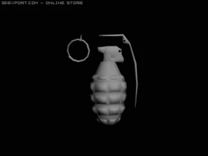 us grenade 3D Model