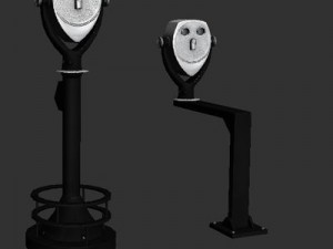 coin operated binoculars 3D Model
