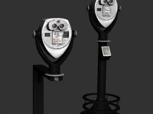 coin operated binoculars 3D Model