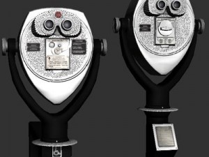 coin operated binoculars 3D Model