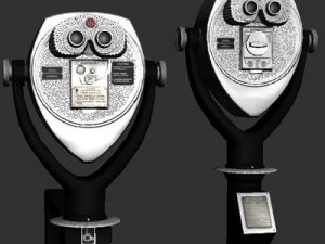 coin operated binoculars 3D Model