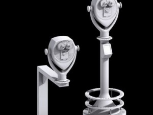 coin operated binoculars 3D Model