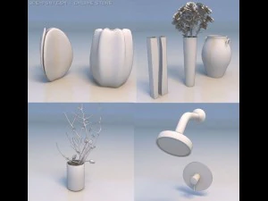 flowers and lights 3D Model