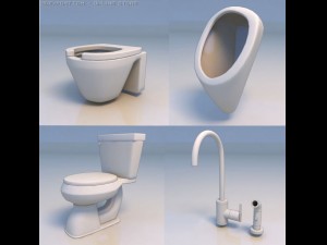 bathroom toilet faucet models 3D Модель