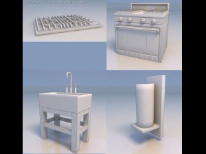 gasoven tank candles 3D मॉडल