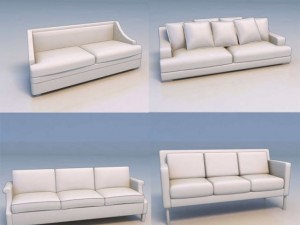 sofa  couch chairs 3D 모델