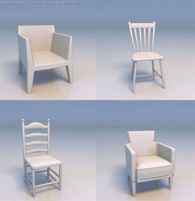 chairs sofa 3D मॉडल .c4d .max .obj .3ds .fbx .stl .blend 