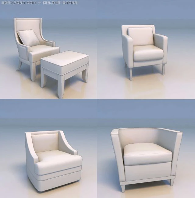 chairs sofa 130127128107 3D Model .c4d .max .obj .3ds .fbx .stl .blend 