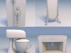 mirror mixer shower 3D Model