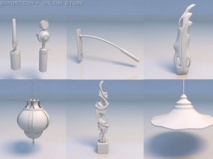 mic leaf light accessories Modèle 3D