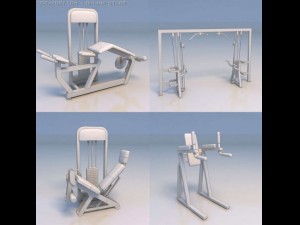 gym fitness equipment Modelo 3D