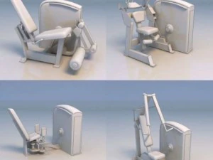 peralatan kebugaran gym Model 3D