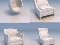 sofa couch chair desk Model 3D