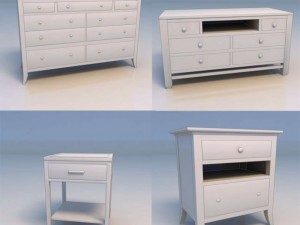 drawer desk Modèle 3D