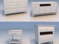 drawer desk Model 3D