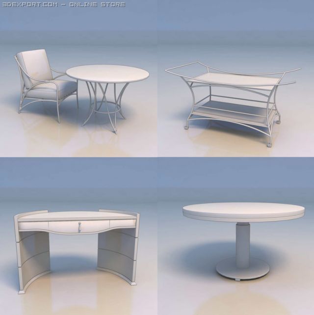 desks chairs couch 3Dモデル .c4d .max .obj .3ds .fbx .stl .blend 