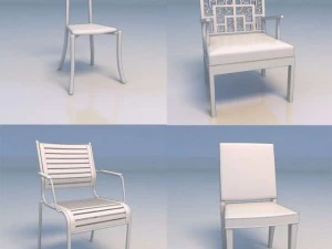 chair desk 3D Model
