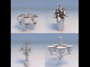 lights flowers Modelo 3D