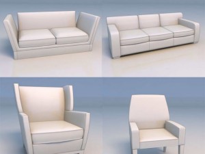 chair sofa desk 3Dモデル