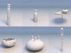 accessories art ashtray 3D Model