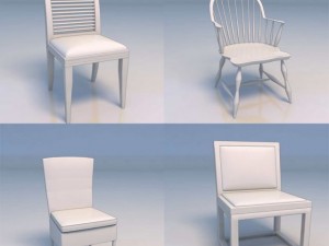 chairs couch 3D मॉडल