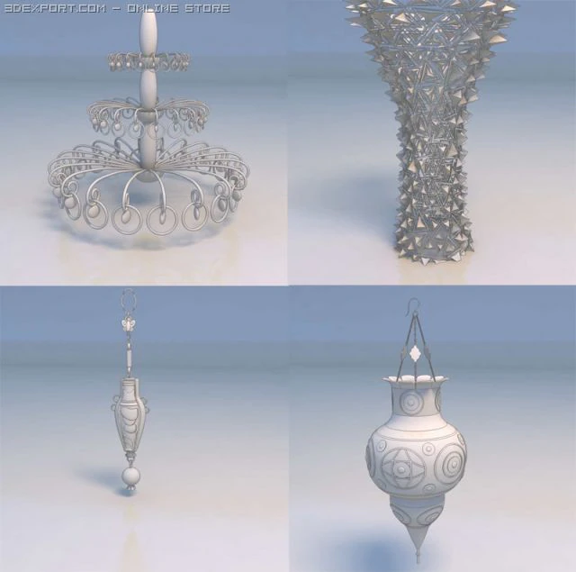 luz Modelo 3D .c4d .max .obj .3ds .fbx .stl .blend 