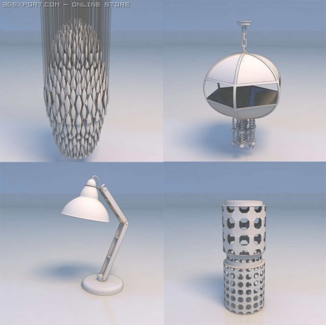 lights 3D 模型 .c4d .max .obj .3ds .fbx .stl .blend
