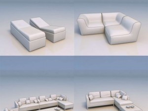 sofa couch Modelo 3D