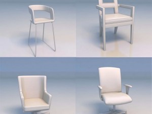 chair sofa 3D-Modell