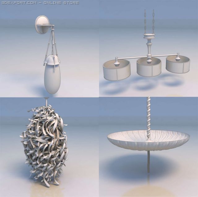 lights Model 3D .c4d .max .obj .3ds .fbx .stl .blend 