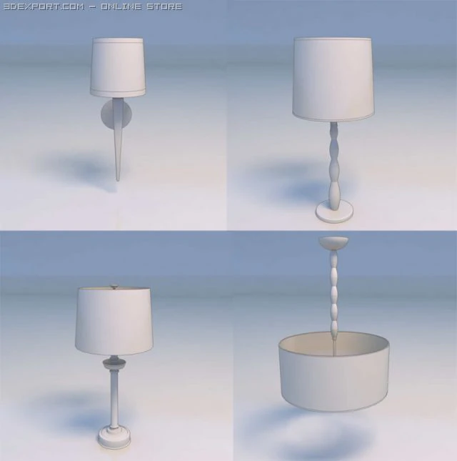 light lamp 3D Model .c4d .max .obj .3ds .fbx .stl .blend