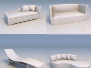 sofa lounge chair Modelo 3D