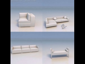 sofa couch 3D-Modell
