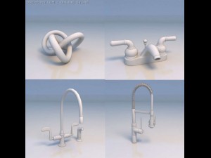 water faucet art accessories Model 3D