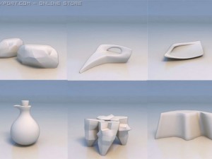art accessories stone 3D 모델