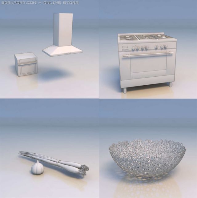 gasoven vegetable basket 3D मॉडल .c4d .max .obj .3ds .fbx .stl .blend