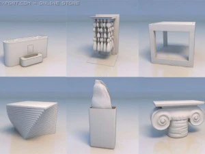 dekorasi aksesoris meja Model 3D