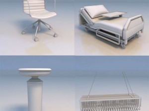 chair bed accessories Modelo 3D