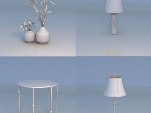 flowers table lights Modelo 3D