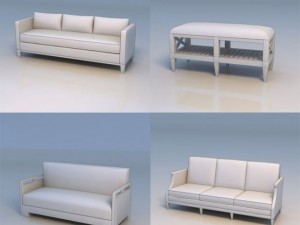 sofa table Model 3D