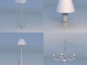 lampada da terra leggera lampada a sospensione Modello 3D