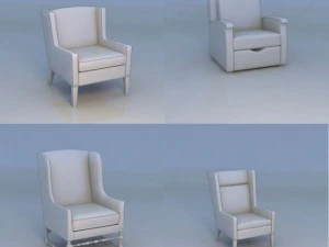 silla sof&aacute; Modelo 3D