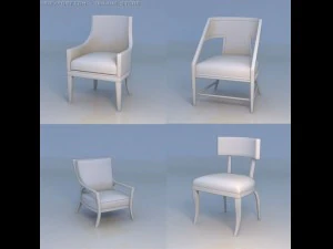 sofá cadeira Modelo 3D