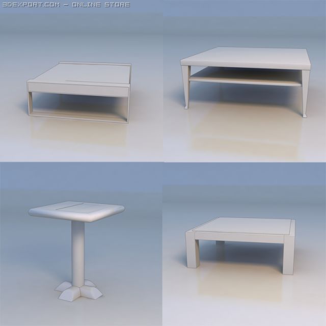table desk 3D Model .c4d .max .obj .3ds .fbx .stl .blend 
